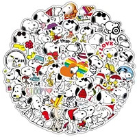 50pcs Dog Snoopy Graffiti Water Cup Luggage Laptop Handbook Waterproof Sticker 1