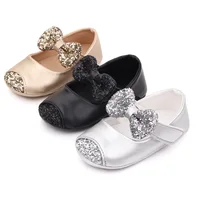 Baby Girl Shoes Cute Princess Bowknot Soft PU Mary Jane Shoes Anti-slip Sole Spring Summer Sandal for 0-6-12m Baby Girl 1