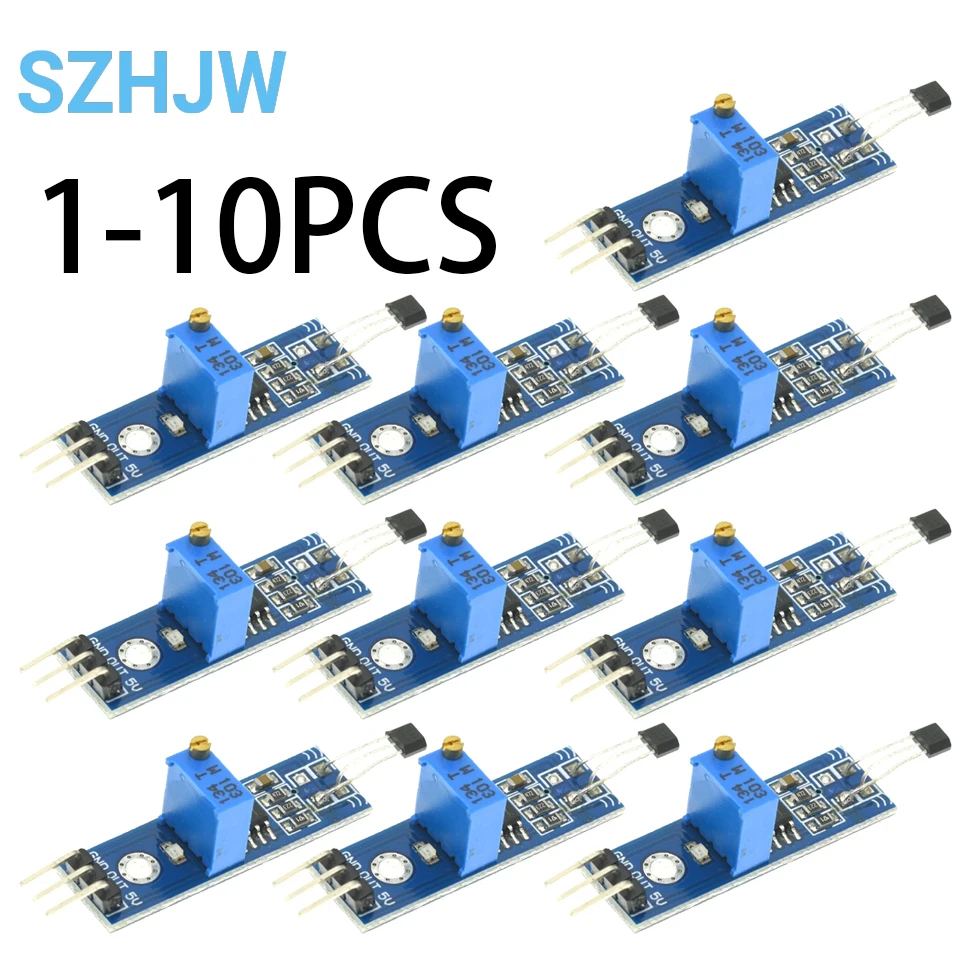 Hall Effect Sensor Module for Speed and Motor Rotation Detection (1-10 Pack)