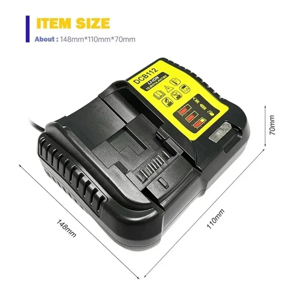 DCB112 Lithium Battery Charger 18V 20V Converter Base Power Tool Adapter Plastic Battery Adapter