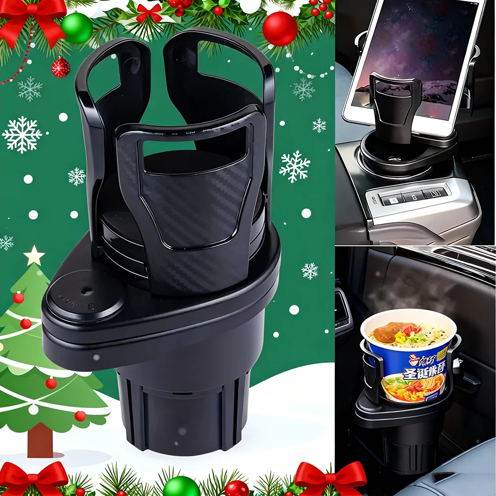 Car Drink Holder Multifunction Adjustable 360&deg; Rotation Stable Anti-Slip Auto Parts Storage Box Car Water Cup