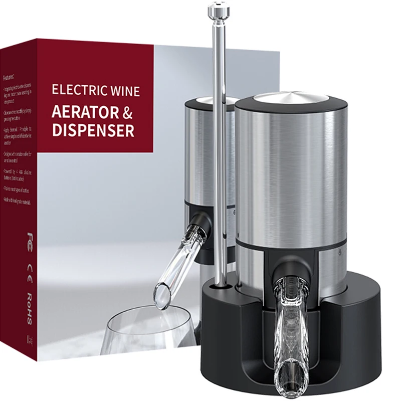 

Xiaomi Electric Wine Decanter Dispenser With Base Quick Sobering Automatic Wine Decanter Aerator Pourer For Bar Party Kitchen
