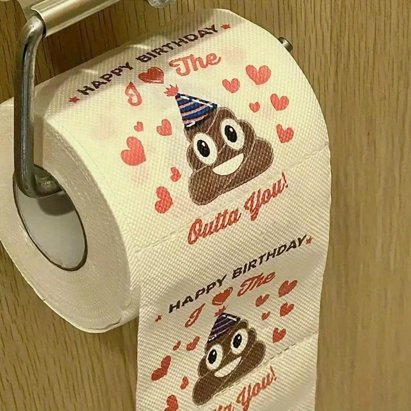 Facial Tissue Paper Gag Gifts Happy Birthday 3 Ply Funny Tissue Rolls For Women Men 2 PCS