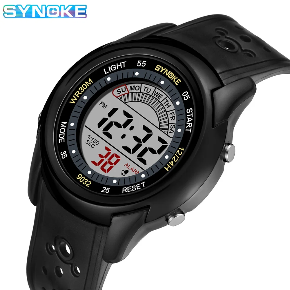 SYNOKE Electronic Watch For Mans Sport Watch Multifunction Sports Waterproof Luminous LED Digital Boy Student Fashion