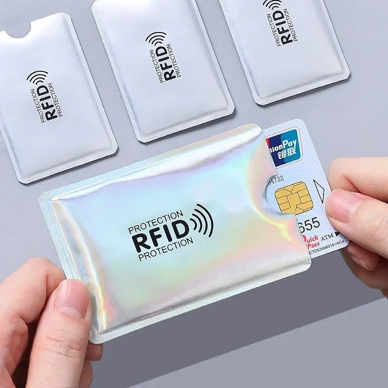 

Anti Rfid Card Holder Blocking Reader Lock Bank Card ID Card Case Protector Metal Credit Card Holder Aluminium Case