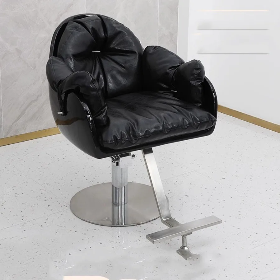 Salon Memory Foam Hairdressing Chair New Seat Multifinction Hairdressing Chair Professional Latest Black Fotel Fryzjerski Chairs 2 pcs chair arm pad armrest pads for office cushions elbow covers chairs replaceable memory foam core rests