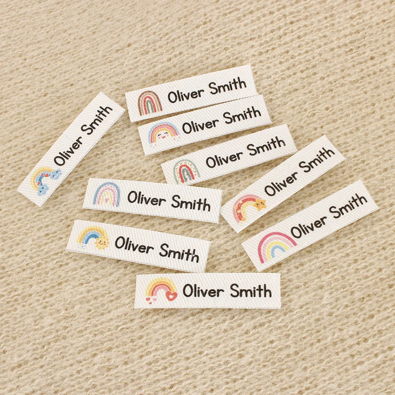 Personalized Rainbow Clothing Labels
