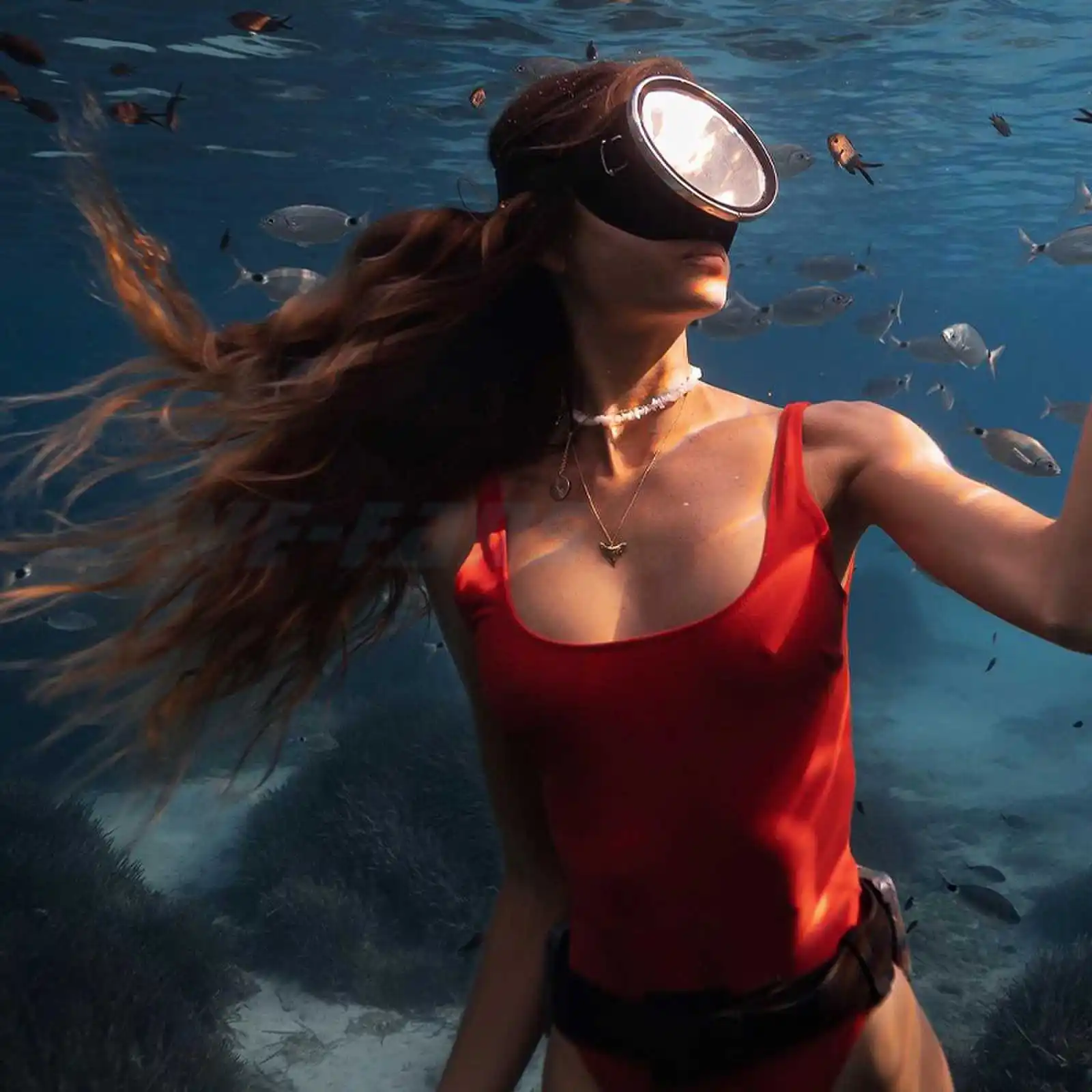 WE-FANS Ultra Wide HD Free Diving Masks Snorkeling Metal Border Men And Women Swimming Glasses Adult Scuba Diving Equipment