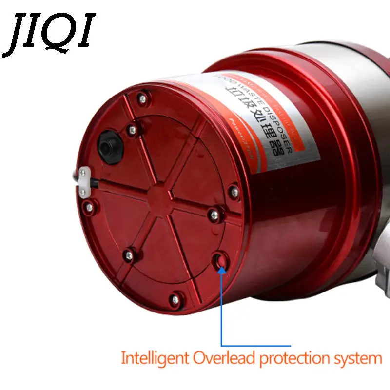 JIQI 370w kitchen food waste disposer with air switch garbage processor disposal crusher grinder Stainless steel sink appliance 5