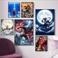 ⁦ملصقات "لوفي" جدارية عالي الدقة | HD "Monkey D. Luffy" Waterproof Wall Art Poster Stickers⁩ - الصورة ⁦4⁩
