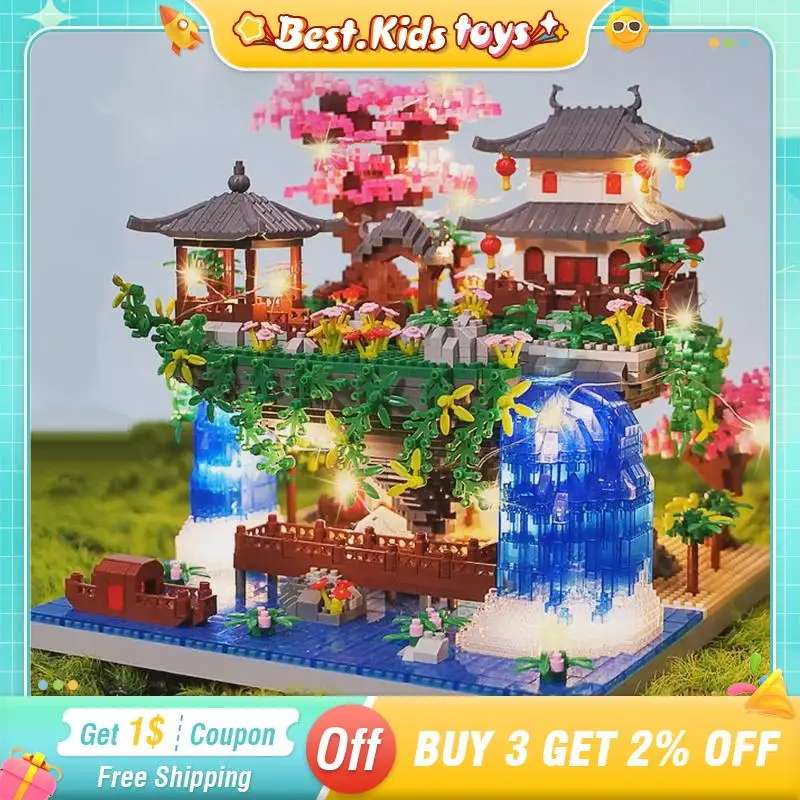 TreeHouseCherryBlossomFairylandBuildingBlocksGardenArchitecture