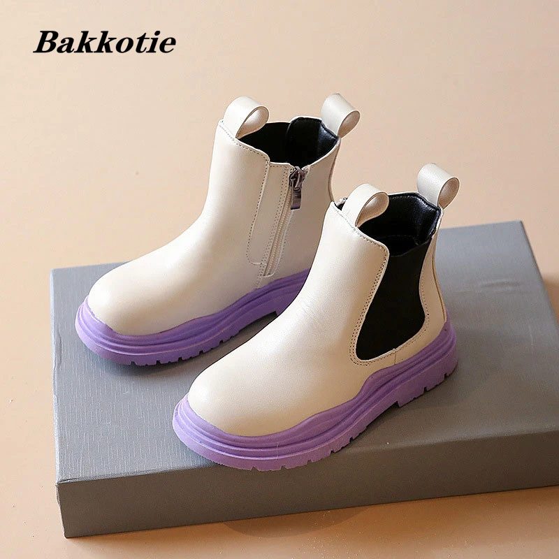 

Kids Boots 2022 Spring Children Fashion Ankle Chelsea Boots Baby Girls Brand Shoes Boys Black Boots Soft Toddlers Shoes Platform