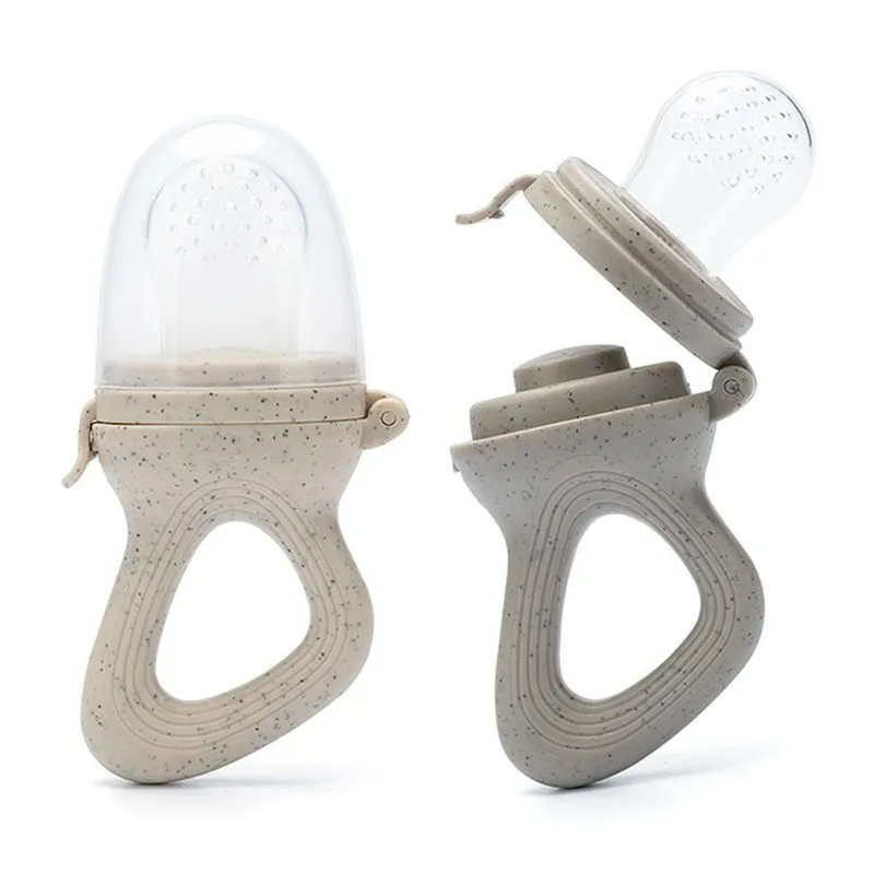 Silicone Teether Silicone Fruit Feeder Silicone Baby Fruit Feeder Cover Baby Nipple Fresh Food Vegetable Supplement Soother Nibbler Feeding Teething Pacifier