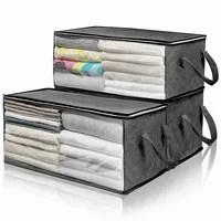3pcs Non-woven Dust Bag, Storage Organizer, Folding Storage Quilt Bag, Quilt Storage Bag, Home Storage & Organization 1