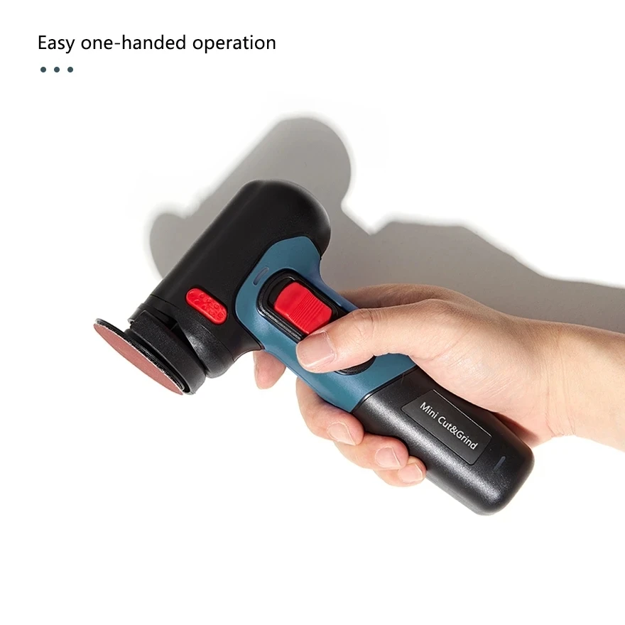 DONUMEH Cordless Angle Grinder 3inch 76mm Type-c USB Rechargeable Lithium Battery Easy Grinding Polishing Cutting Power Tools 6