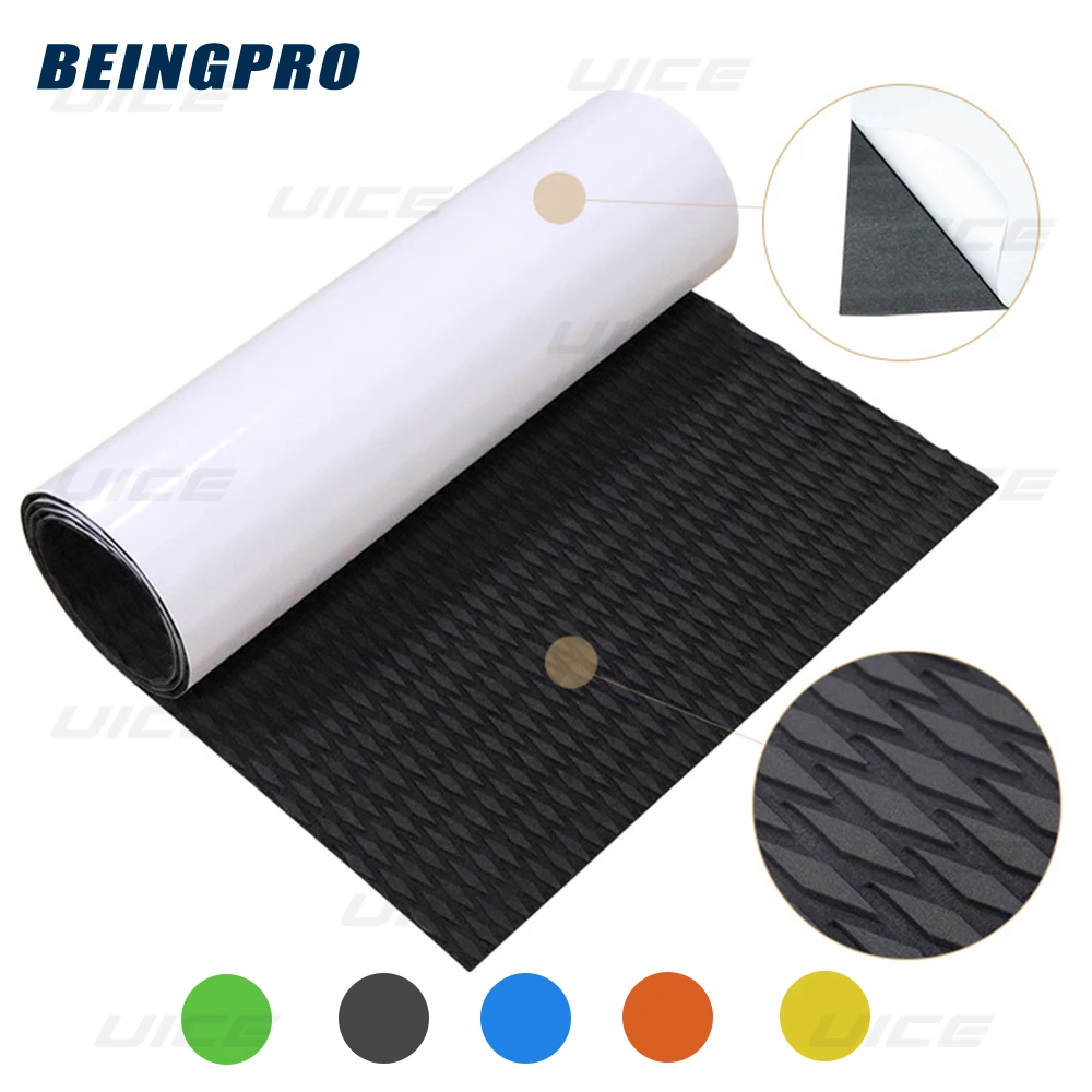 Surfboard Traction Pad 120*30cm Eva Nonslip Grip Mat Trimmable Sheet For Kayak Yacht Pool