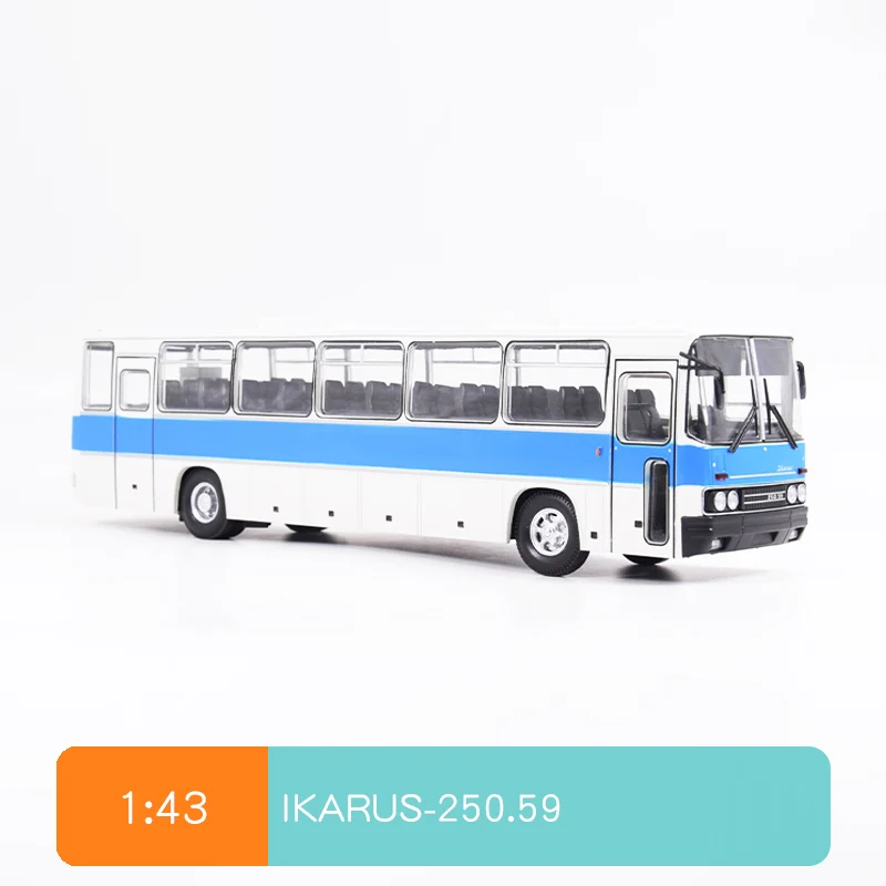 

Diecast 1/43 Scale Soviet Flagship Bus IKARUS IKARus-250.59 Simulated Grand Bus Blue 900322 Alloy Car Model Collectible Toy Gift