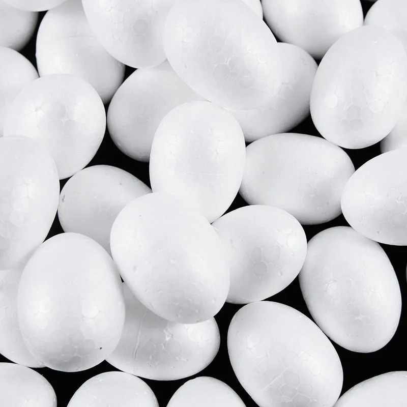 

Пасхальные яйца из белой пены, 20 шт./лот, 3,5 см/5 см/6 см/7 см/9 см, венок «сделай сам», Декоративные искусственные яйца, Детские сувениры, окрашен...