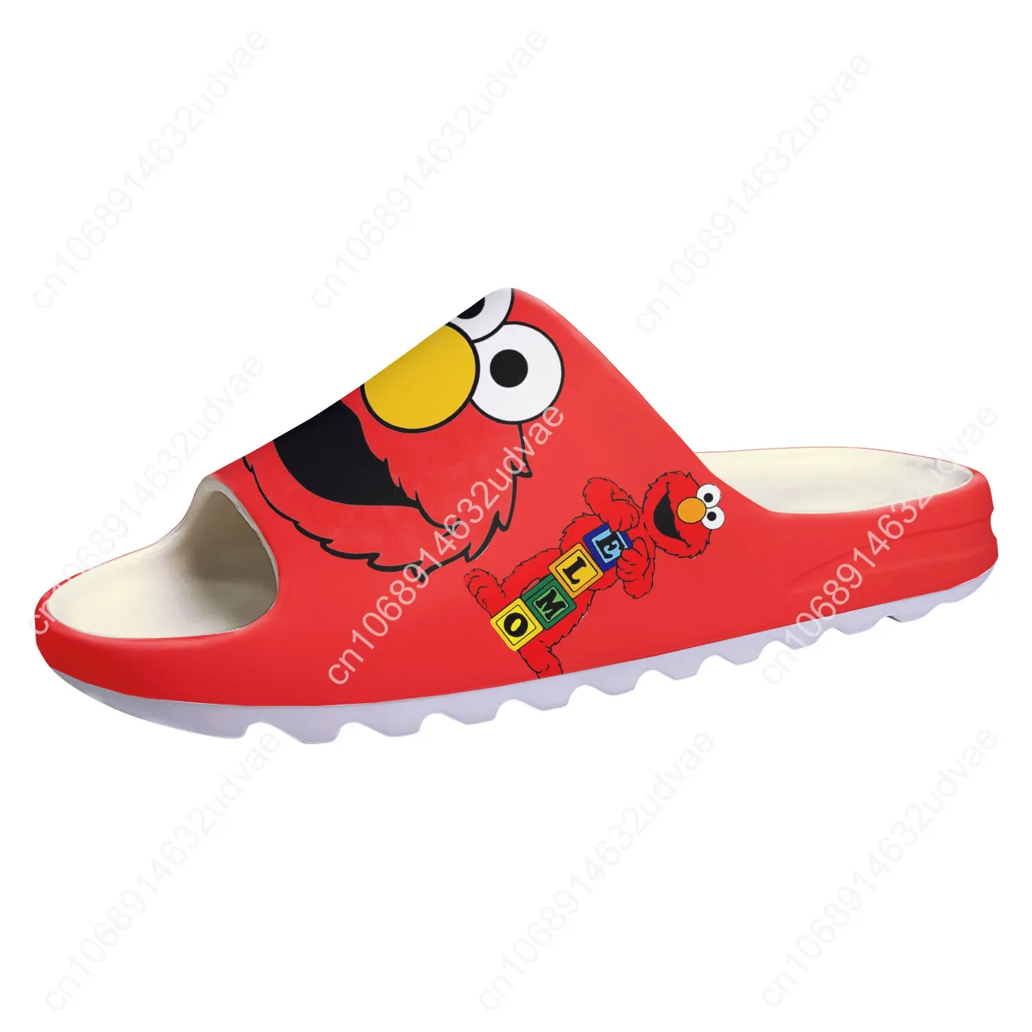 S-Sesame Cartoon S-Street Anime Soft Sole Sllipers Home Clogs Elmo Customized Water Shoe Men Women Teenager Step On Shit Sandals
