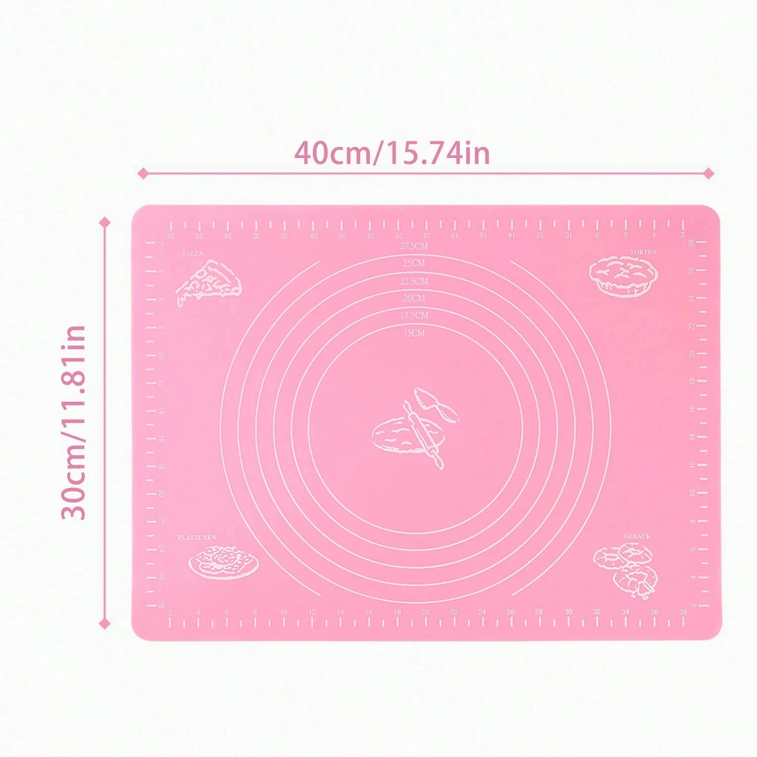 Premium Non-Stick Silicone Baking and Kneading Mat