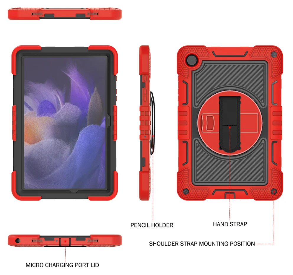 Heavy Duty Armor Case for 11-Inch Tablet - Kids Hybrid PC-Silicone Cover