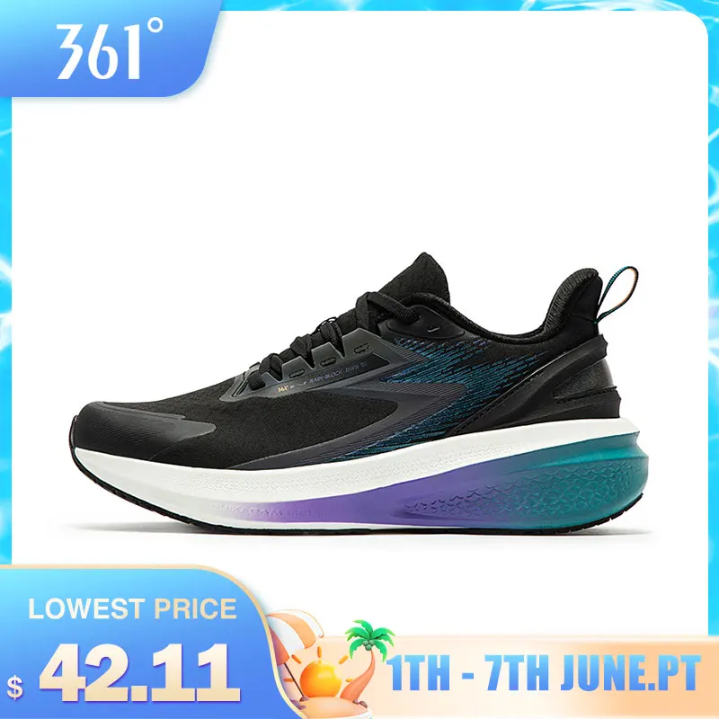 361 Degrees NEW Rainblock 7.0 Anti Splash Rainproof Running Shoes Technology Night Reflective Cushioning Man Sneakers 572342228