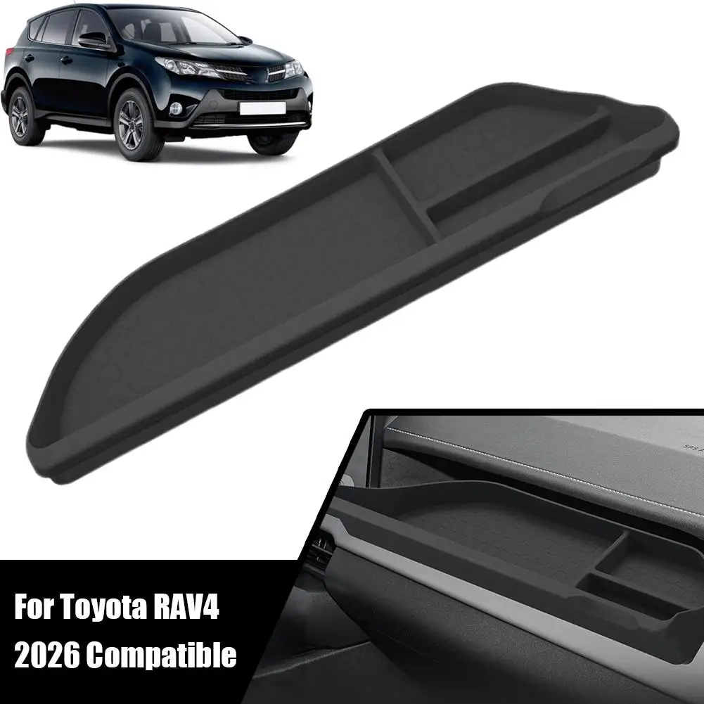 Toyota RAV4 2026 용 왼쪽 드라이브 센터 코 파일럿 대시 보드 보관함 TPE 미끄럼 방지 정리함 트레이 자동차 인테리어 액세서리 M2X6