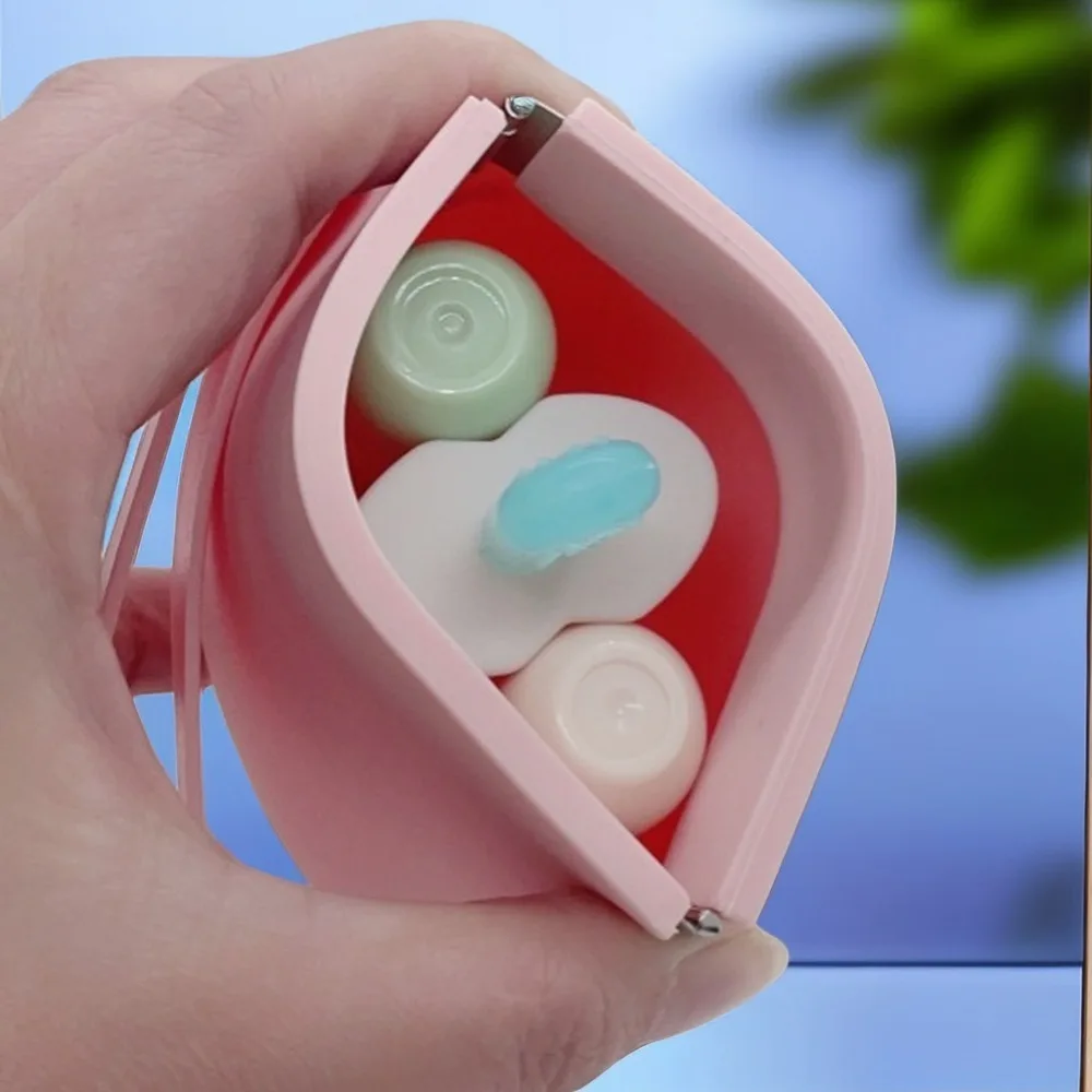 With Lanyard Silicone Coin Purse Wallet Waterproof Solid Color Mini Makeup Bag Handbag Jewelry Packing Bag Simple Money