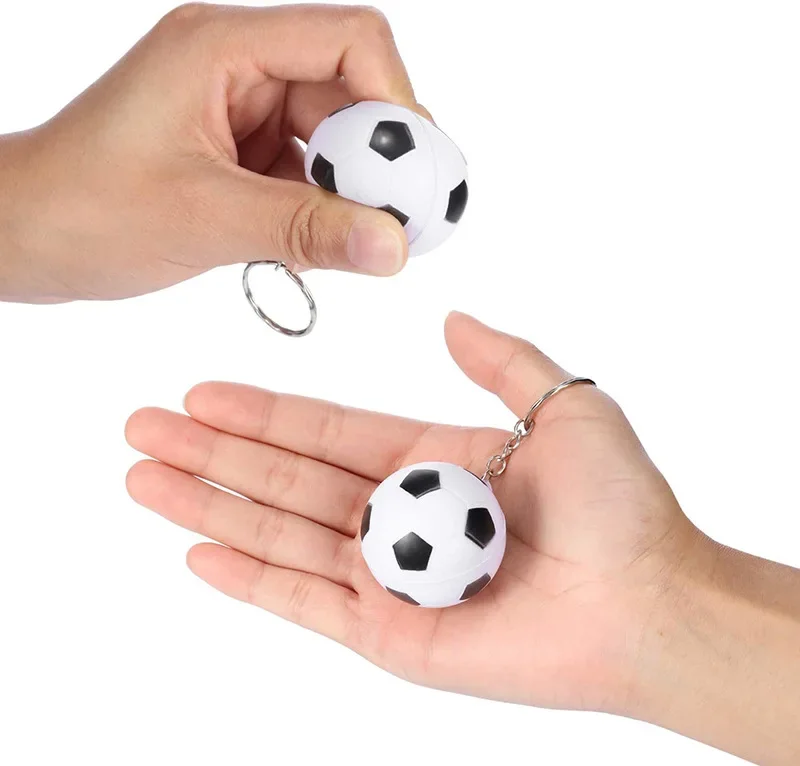 

Children Soft Foam Sponge Football Basketball Soccer Keychain Squeeze Stress Ball Relief Toys Kids Anti Stress Ball Fidget Toy