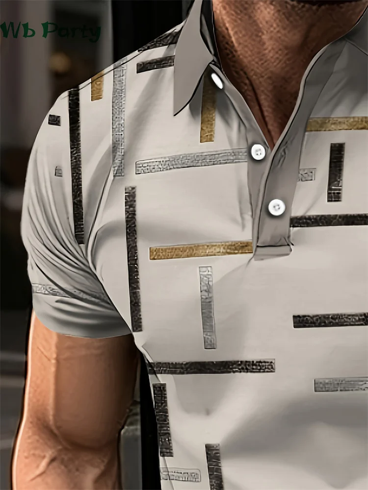 Simple Graphic T shirts Polo T shirt Men Lapel T-shirts for Men Fashion Casual Men's Shirts Mens Clothes Simple 3D Print Tops 10 Sb0025a92843c4951b016139c6ea1d07eL