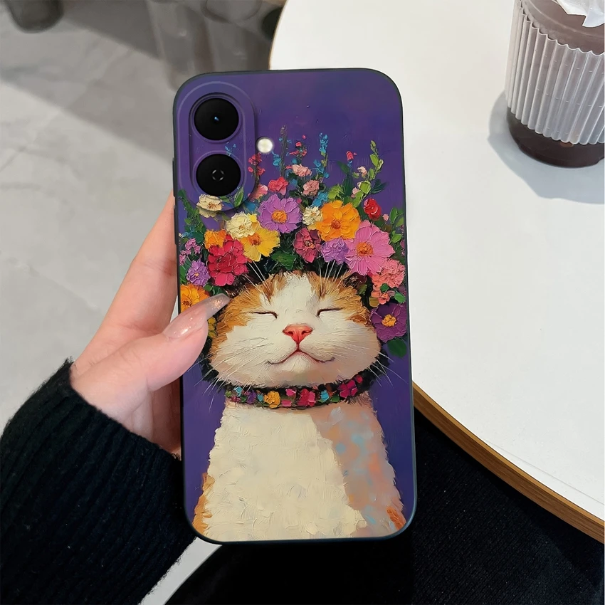 Pretty Flowers Pattern Full Coverage Soft Silicone Phone Case Cover