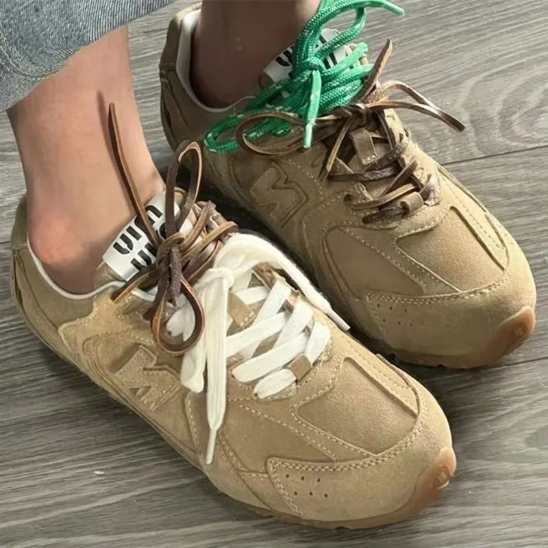 4 pcs DIY Shoelaces Vintage DE Training Round Flat Shoelaces Leather Laces Combination Sports Casual Individual Shoes Laces Shoe Laces Shoe Accessories