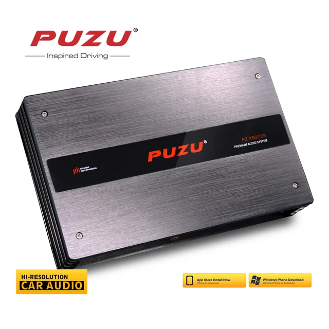 PUZU PZ-X6800S 6ch to 10ch Premium Car Audio DSP processor built in 8ch amplifier output power 500W RMS app and software control