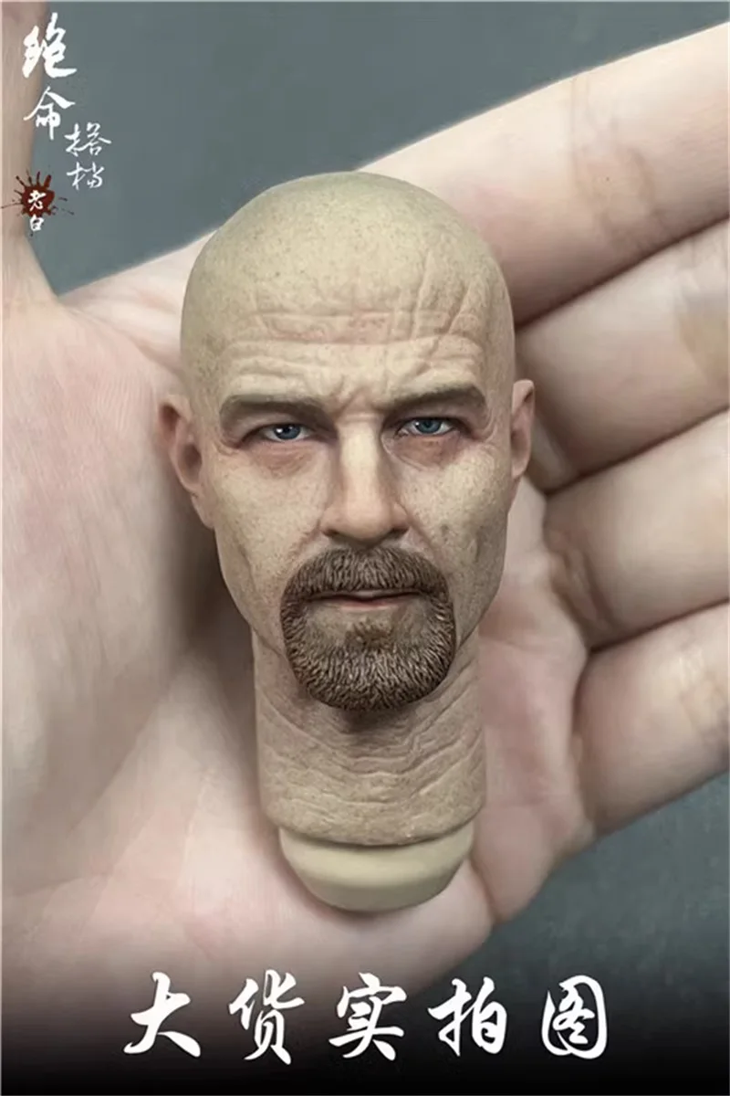 1/6 The Breaking Bad Series Anziani White Guy Man Male Head Sculpt Carving Per 12 "Ph Coo Dam Action Figure