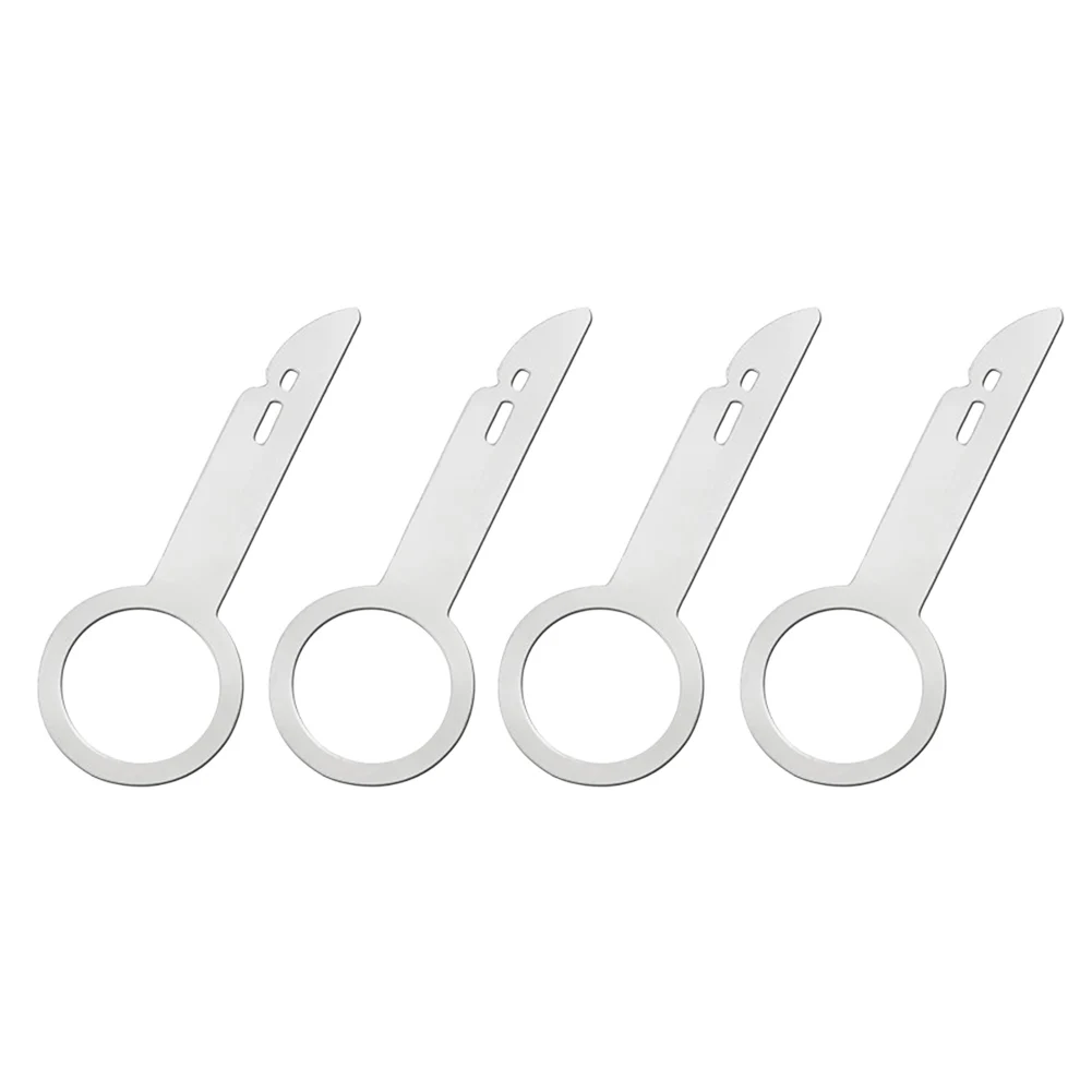 4Pcs Car Audio Removal Key Stainless Steel Audio Sound Remover Key Car Radio Install Disassembly Tool for Mercedes Benz for Audi