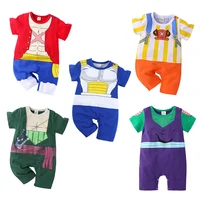 0-2 Years Baby Boy and Girl Romper Newborn Summer Short-sleeved Jumpsuit Baby Anime Cartoon Cotton Cosplay Costume 1
