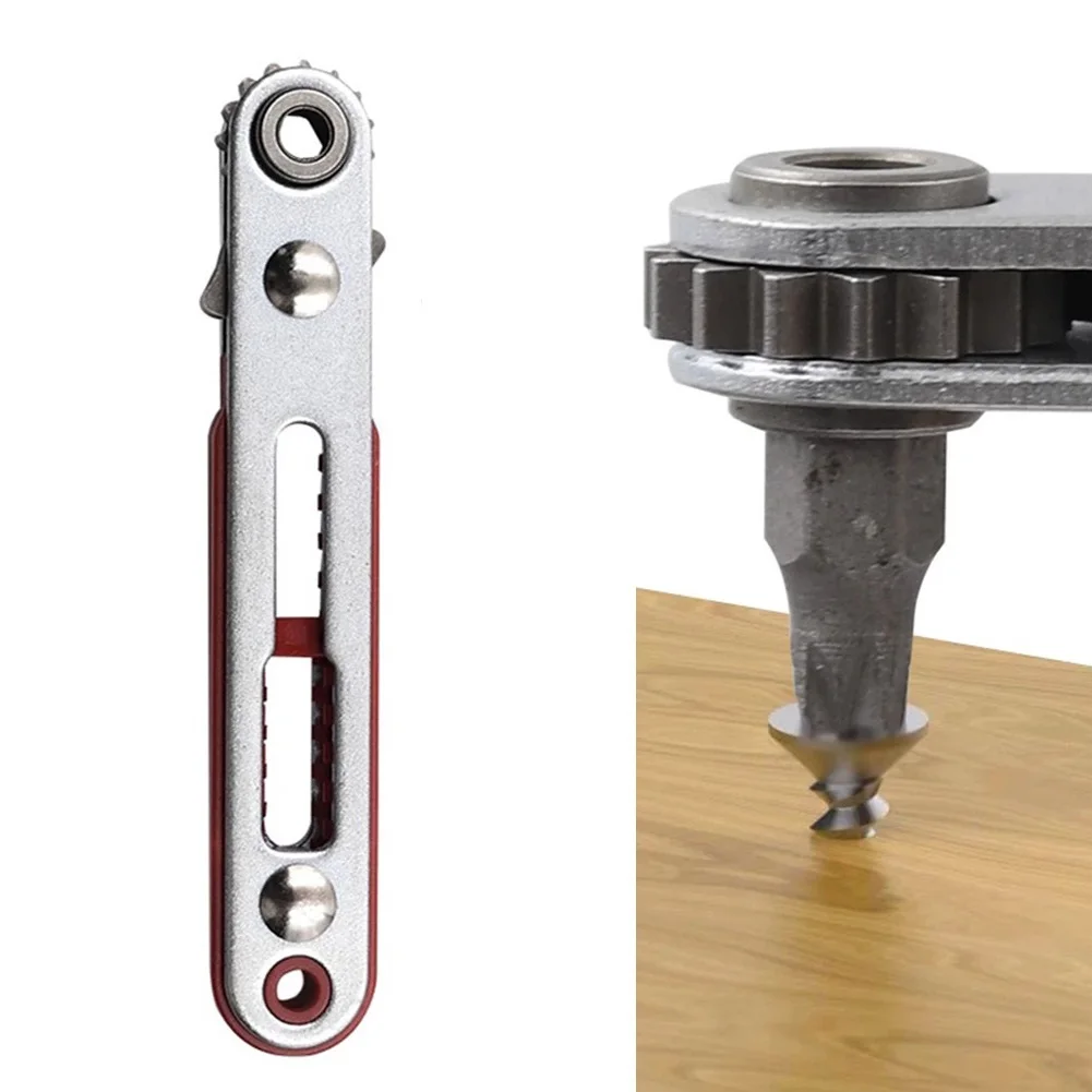 

Mini Flat Ratchet Wrench Hexagon Torx Bidirectional Control For Single/Double Head Screwdriver Drill Bit Hand Tools 1/4 Inch