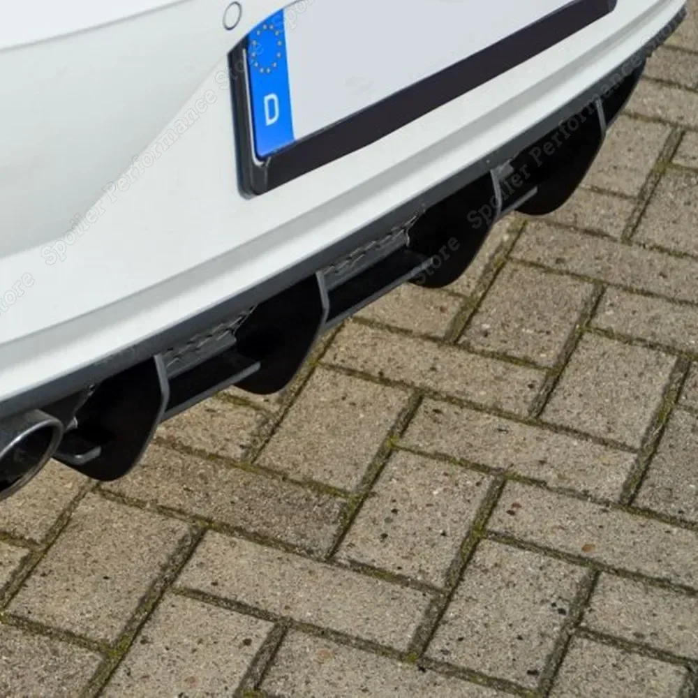 For Volkswagen POLO MK6 GTI GTD Fins Car Rear Bumper