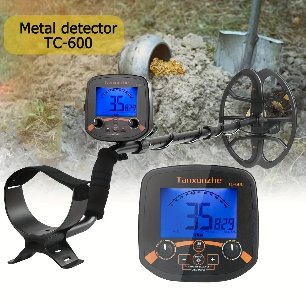 Metal Detectors Professional Underground Metal Detector Sale TC-600 Powerful Gold Detectors Treasure Hunter Seeker Finder Tool