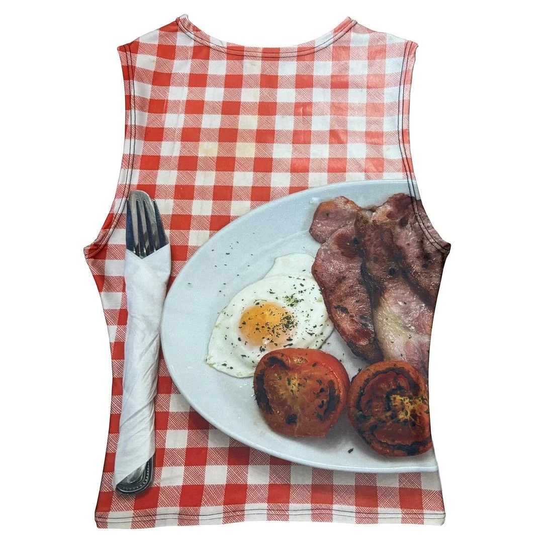 

Женский комплект из двух предметов Y2k, футболка и короткая юбка с милым клетчатым узором, одежда с принтом, в винтажном стиле 90-х