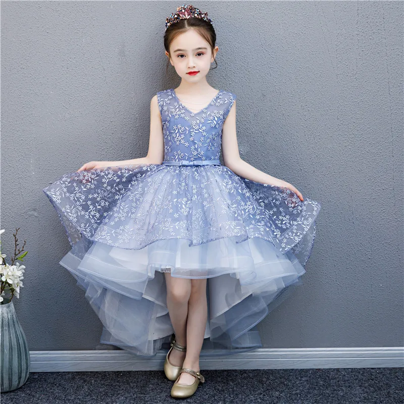 

Baby Girl Flower Dress Kids Bridemaid Wedding Dresses For Children White Ball Gowns Girls Boutique Party Wear Elegant Frocks