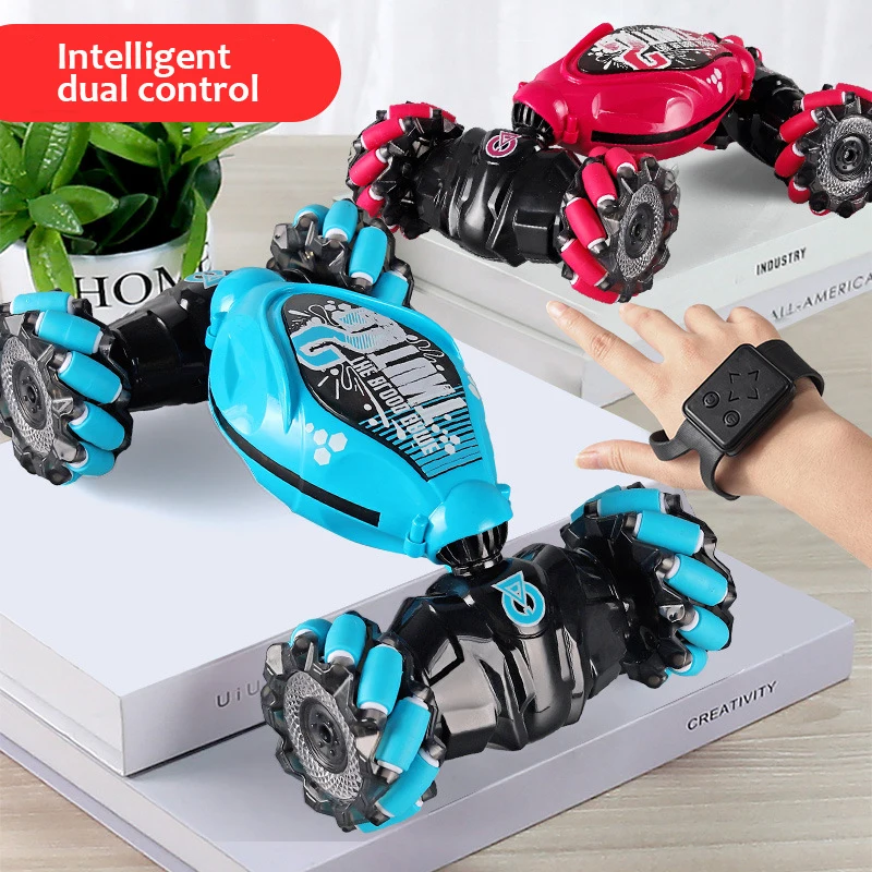 1:16 RC Car with LED Light Gesture Induction Deformation Twist 360° Rotating Climbing Car Remote Control Car Boy Toys Gift 4