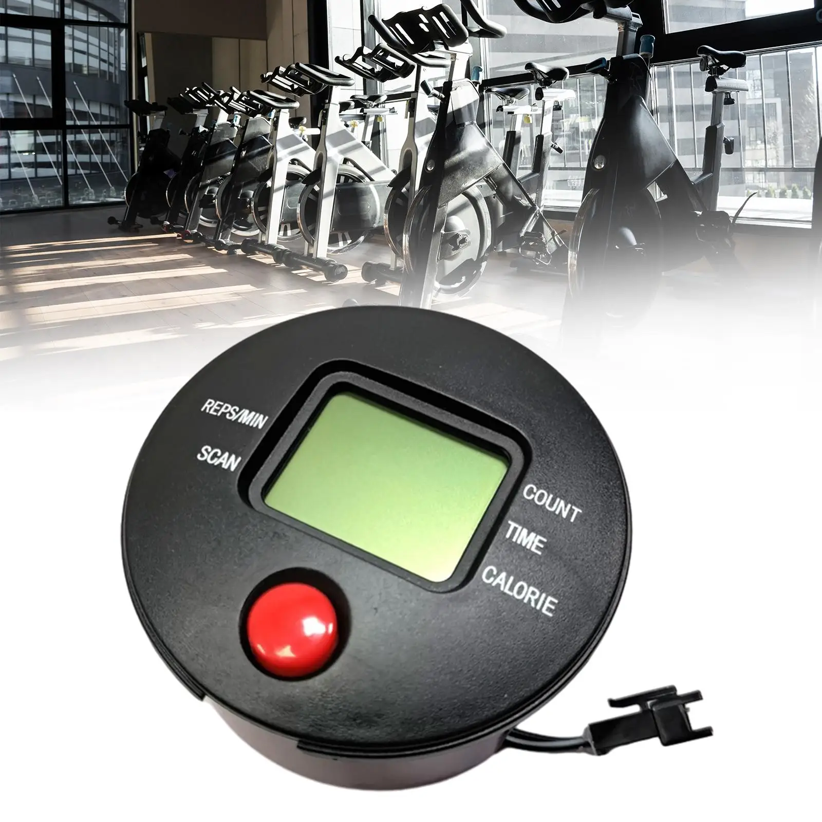 Monitor Speedometer Stepper, Stable Accs, LCD Measurement Riding Counter for