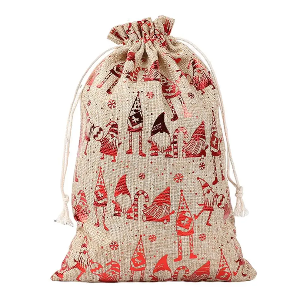 12 Borse Regalo Di Natale Extra Large Riutilizzabili Con Manici, 43x33x18 Cm, Tessuto Impermeabile, Decorate Per Regali E Shopping - 3