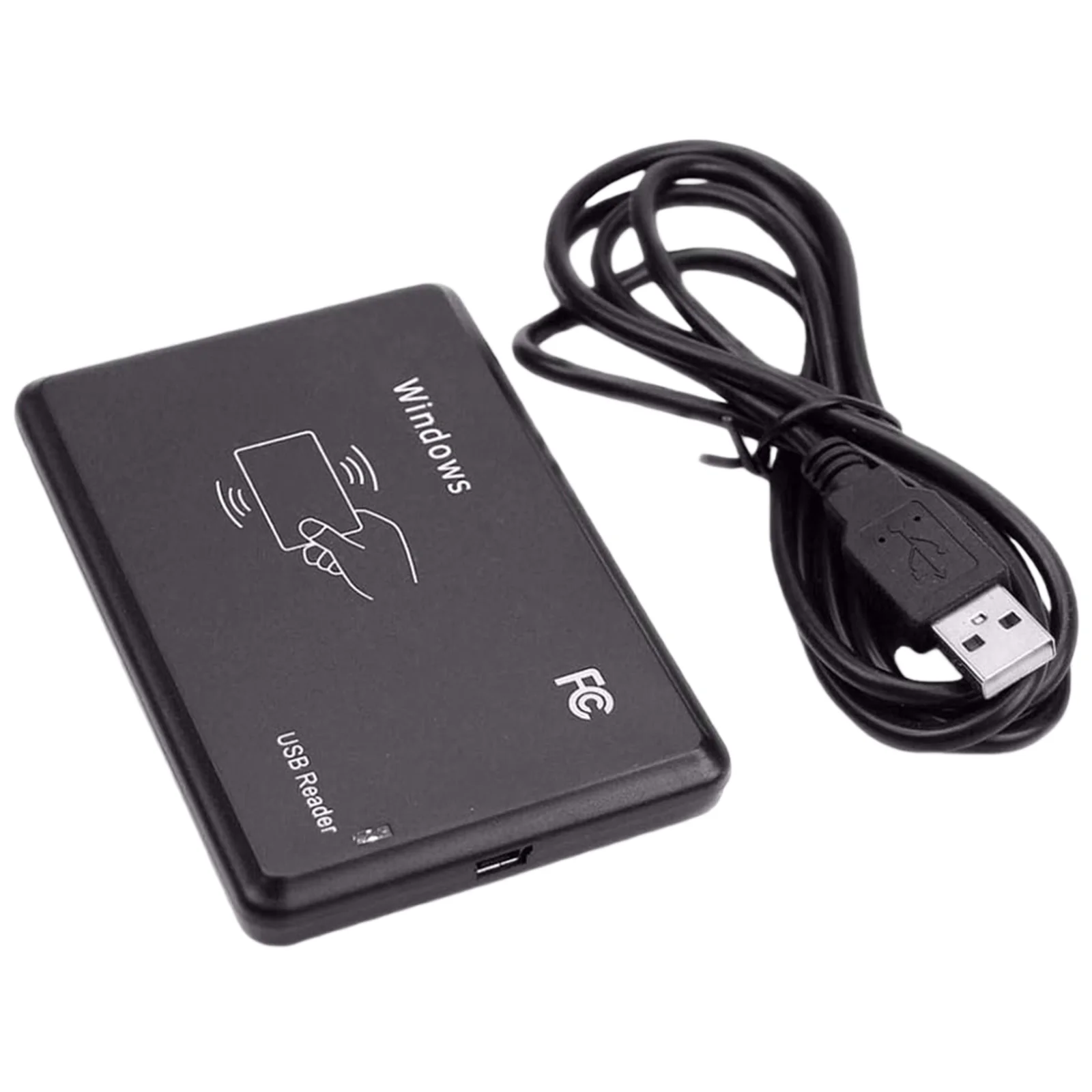 125kHz 13.56MHz 스마트 RFID 카드 발급기 USB 드라이버리스 자산 인증 카드 리더기(도어 액세스 제어 시스템용)