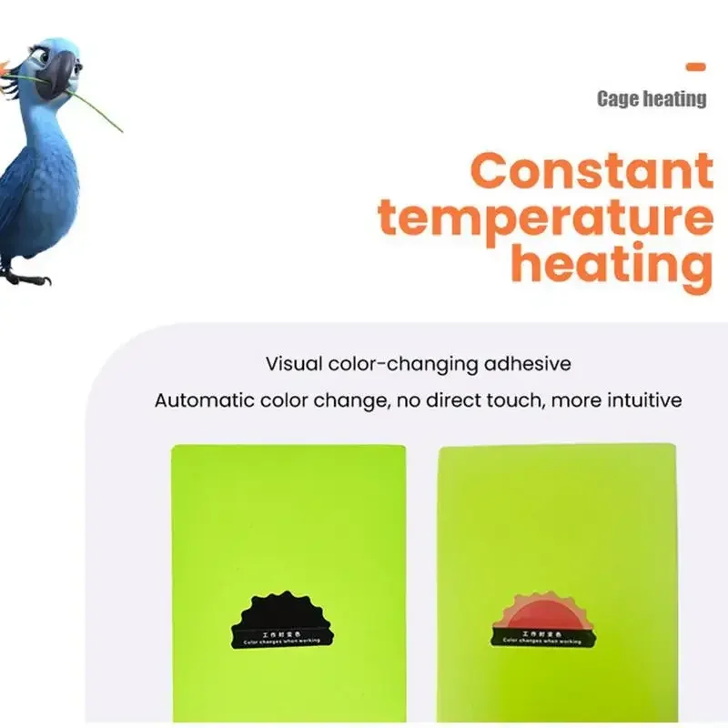 

Cage Warm Parakeet Heater Heated For Winter Perch Thermo Lovebird Bird Budgies