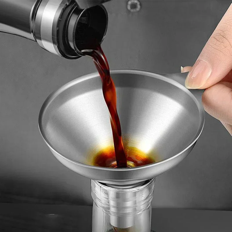 Stainless Steel Kitchen Funnel Set 6