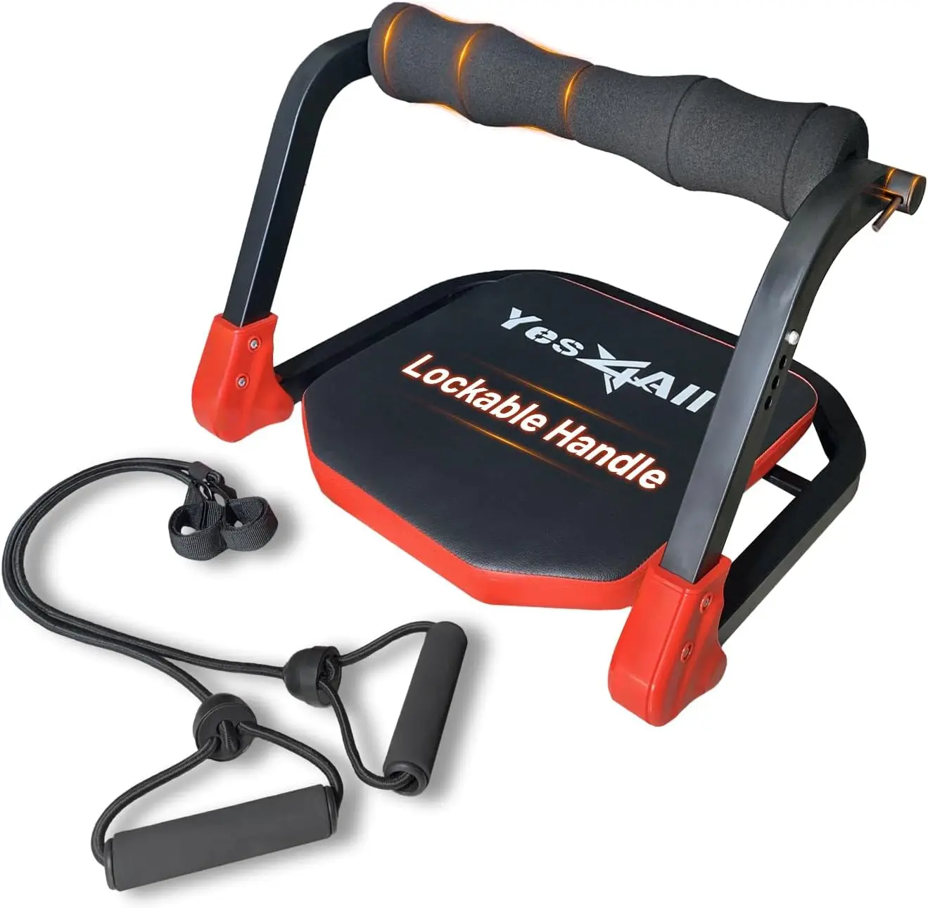 

Ab Crunch Machine - Lockable Ergonomic Foam Handle With Resistance , Maximum Capacity 330 Lbs, Sit Up Exercise Equipment, Total