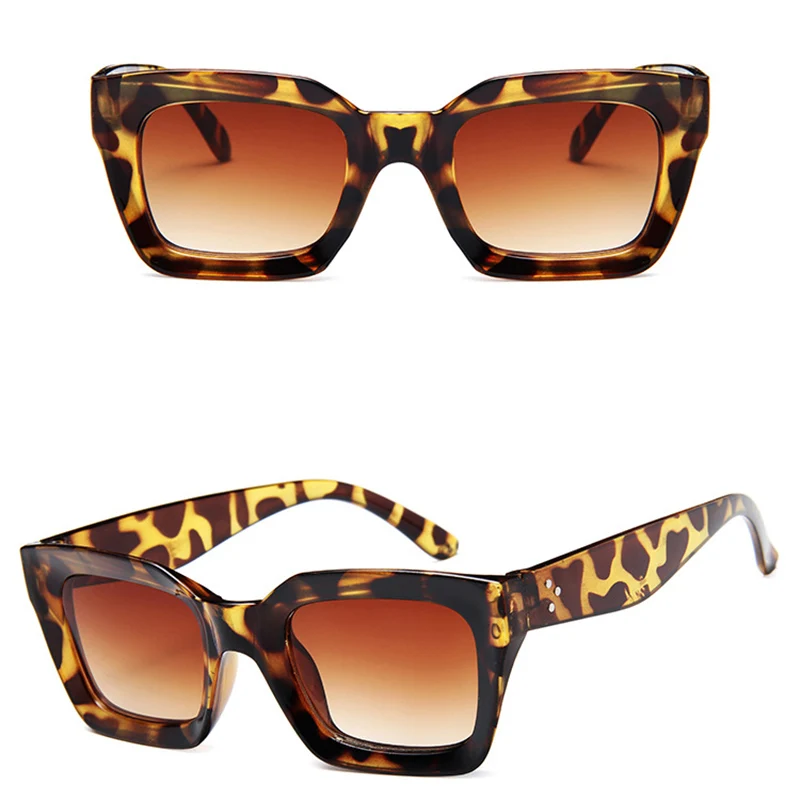 RBROVO 2023 Square Sunglasses Women Retro Eyeglasses Women/Men Gradient Clear Lens Glasses Men Gafas Lentes De Sol Mujer_voghion.com