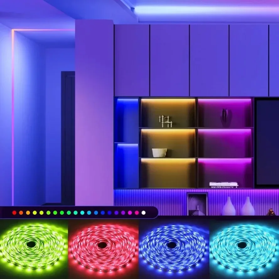 รูปสินค้า LED Strip ยืดหยุ่น ควบคุมสีได้ผ่านแอปพลิเคชัน